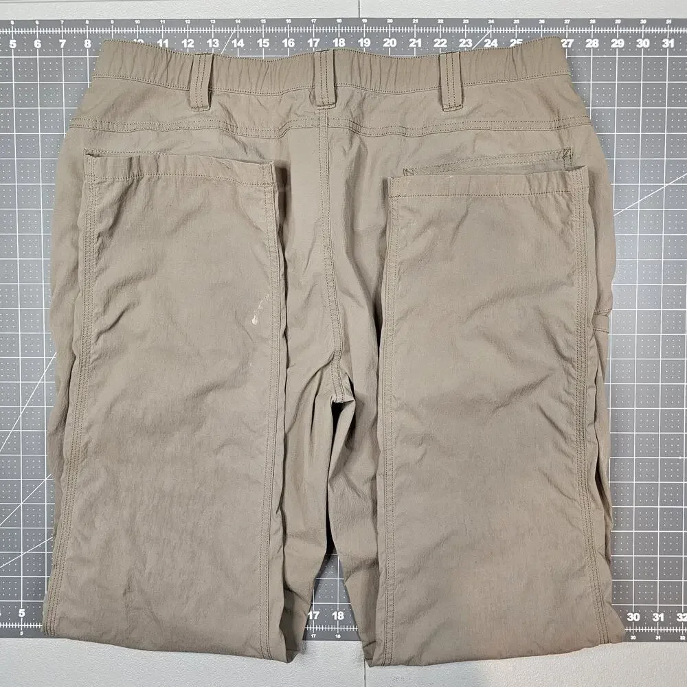 Carhartt Force Pants Mens 38x34 Green Ripstop Nylon Pocket Work Outdoor Stretch - Picture 10 of 16